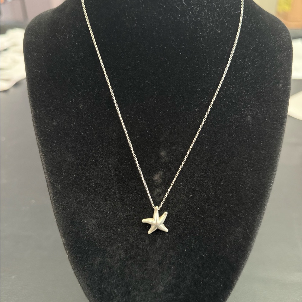 Tiffany & Co. Silver Starfish Necklace